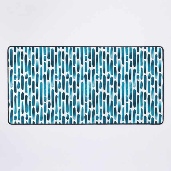 Item preview, Watercolor Strokes 091121 - Prussian Blue and White designed and sold by Artberry.
