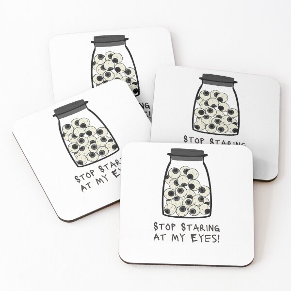 Item preview, Stop Staring At My Eyes, Eyes in a Jar designed and sold by Naked-Alien.