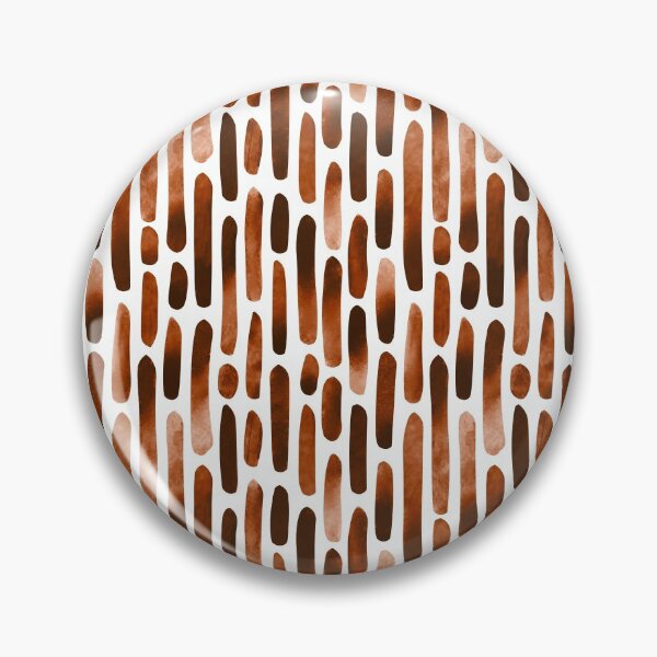 Item preview, Watercolor Strokes 091121 - Rusty Brown and White designed and sold by Artberry.