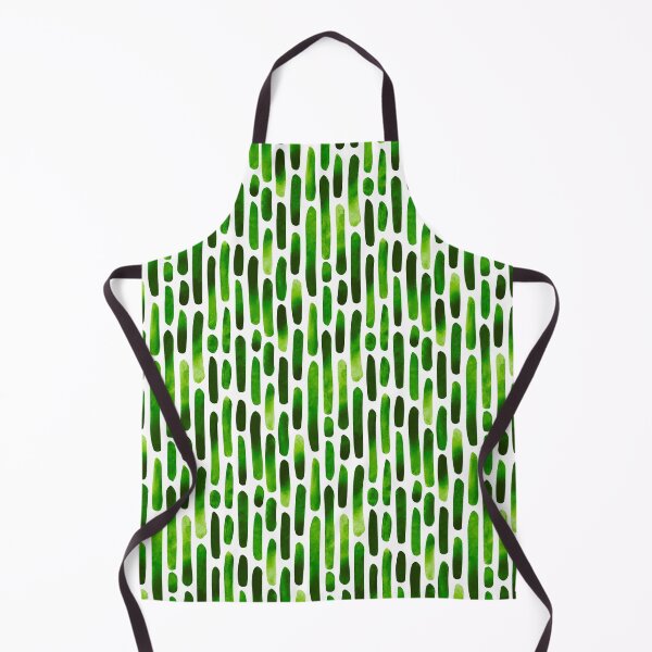 Item preview, Watercolor Strokes 091121 - Grassy Green and White designed and sold by Artberry.