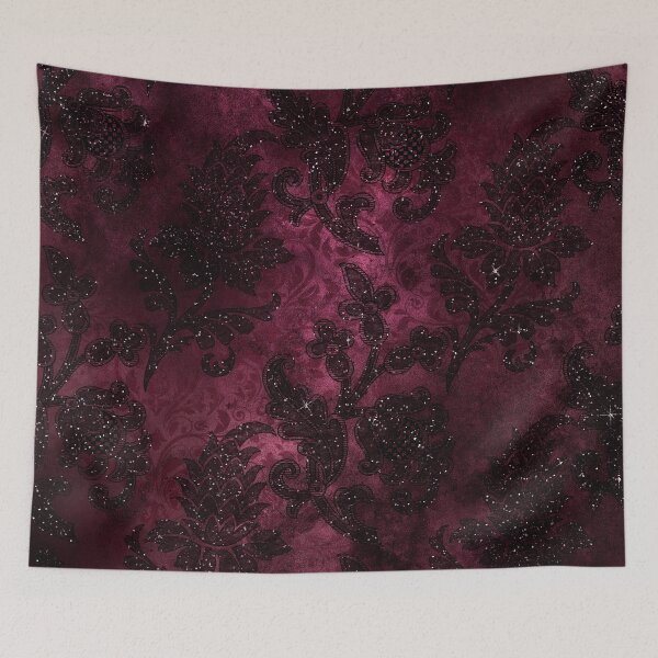Item preview, Vintage Glamour Burgundy Damask designed and sold by MysticMarble.