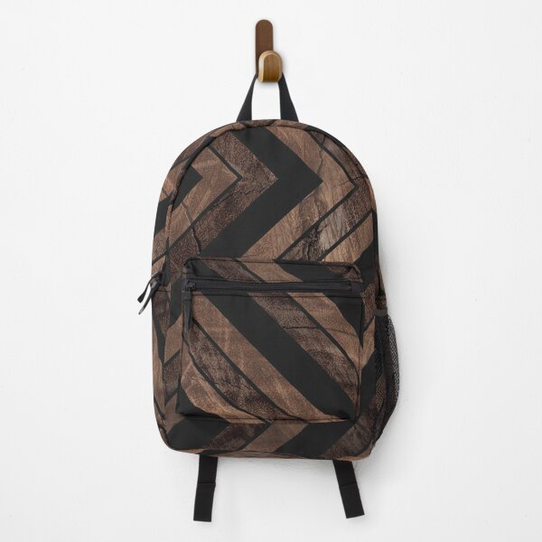 Item preview, Rustic Wood Texture Geometric Tribal Pattern Dark Brown designed and sold by CynthiaGraphics.