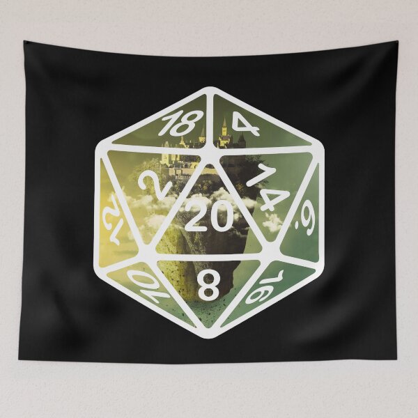 Item preview, Fine Art Fantasy AD&D Critical Hit d20 Polyhedral Dice Design designed and sold by Candlewood Museum & Gift Shoppe.