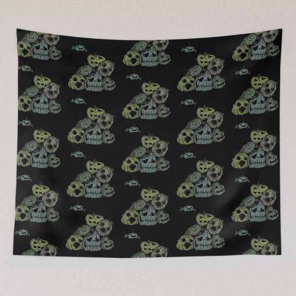 Item preview, Zombie Halloween pumpkin pile designed and sold by SandrasCreaturs.