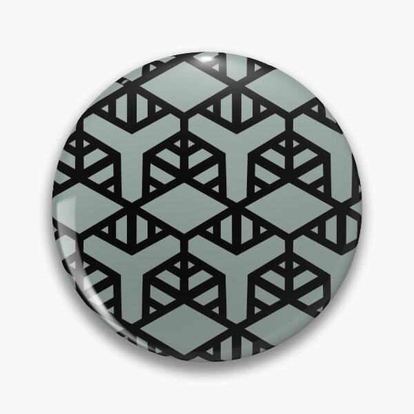 Item preview, Green and Black Geometric Shape Tile Pattern 2 Pairs Dulux 2022 Popular Colour Fresh Foliage - Color Trends designed and sold by ColorOfTheYears.