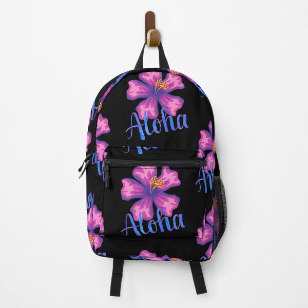 Item preview, Aloha Tropical Hawaiian Hibiscus Floral Watercolor Blue Purple designed and sold by Vibbin4Life33.