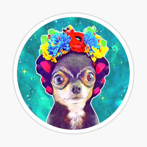 Item preview, Frida Kahlo Chihuahua for Chihuahua Lovers and Art Lovers  designed and sold by Mochi-Merch.