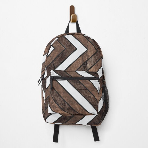 Item preview, Rustic Wood Texture Geometric Tribal Pattern Brown/White designed and sold by CynthiaGraphics.