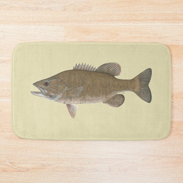 Item preview, Smallmouth Bass (Micropterus dolomieu) designed and sold by LeakyCanoeArt.