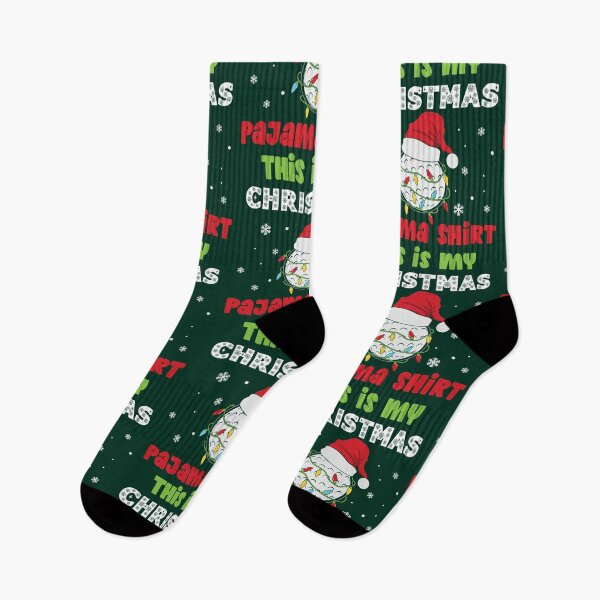 Item preview, This Is My Christmas Pajama Shirt Golf Theme designed and sold by KrisSidDesigns.