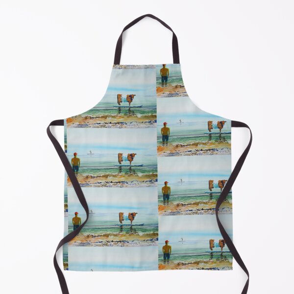 Item preview, Paddleboards painting surreal belted galloway seaside beach designed and sold by MikeJory.