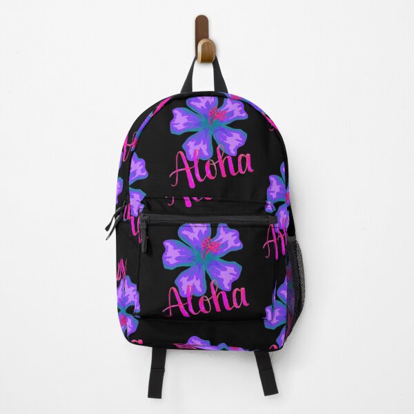 Item preview, Aloha Tropical Hawaiian Hibiscus Floral Watercolor Bright Pink Purple designed and sold by Vibbin4Life33.