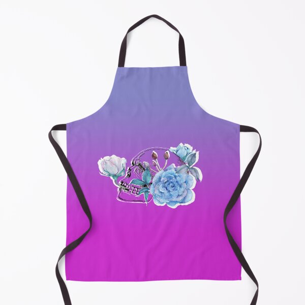 Item preview, Human skull full of flower desk mats designed and sold by PhoneCapsule.