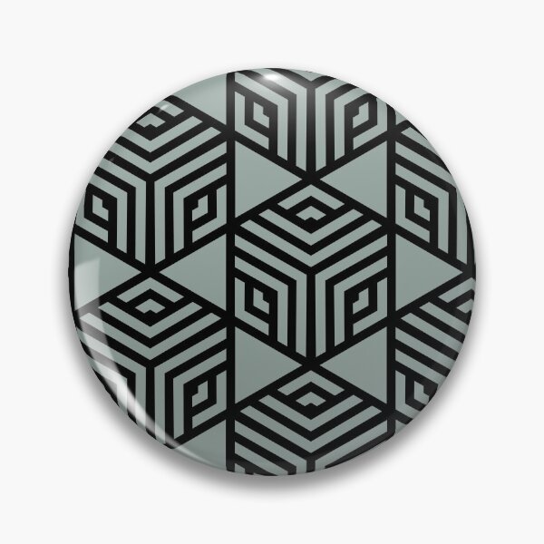Item preview, Green and Black Modern Stripe Cube Tile Pattern Pairs Dulux 2022 Popular Colour Fresh Foliage - Color Trends designed and sold by ColorOfTheYears.