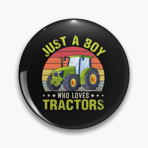 Item preview, Vintage Retro Just A Boy Who Loves Tractors Farming Farmer designed and sold by Best Designer.