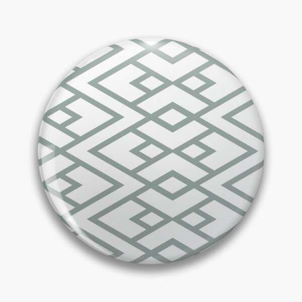 Item preview, Green and White Diamond Shape Art Deco Pattern Pairs Dulux 2022 Popular Colour Fresh Foliage - Color Trends designed and sold by ColorOfTheYears.