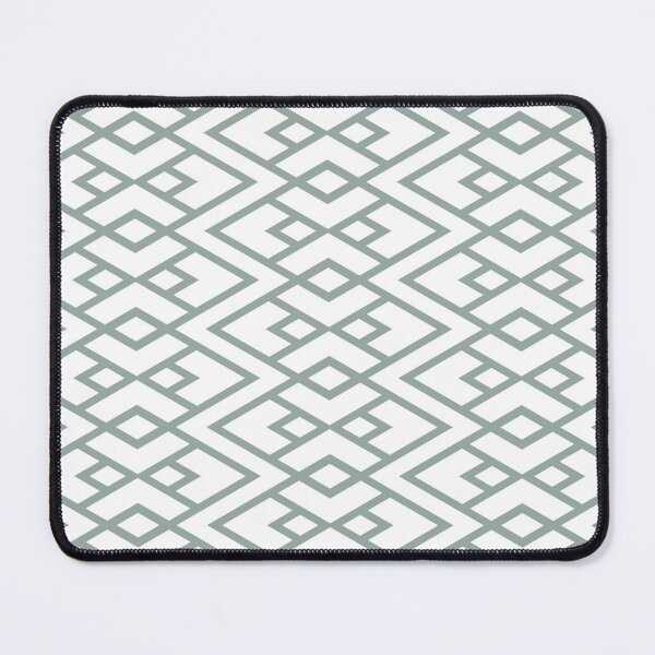 Item preview, Green and White Diamond Shape Art Deco Pattern Pairs Dulux 2022 Popular Colour Fresh Foliage - Color Trends designed and sold by ColorOfTheYears.