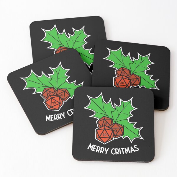 Item preview, Merry Critmas RPG Holly Dice Tabletop Gamer  designed and sold by shadowisper.
