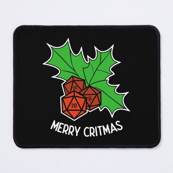 Item preview, Merry Critmas RPG Holly Dice Tabletop Gamer  designed and sold by shadowisper.