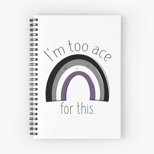 Item preview, I'm too ace for this pride rainbow designed and sold by Zoe Perdita.