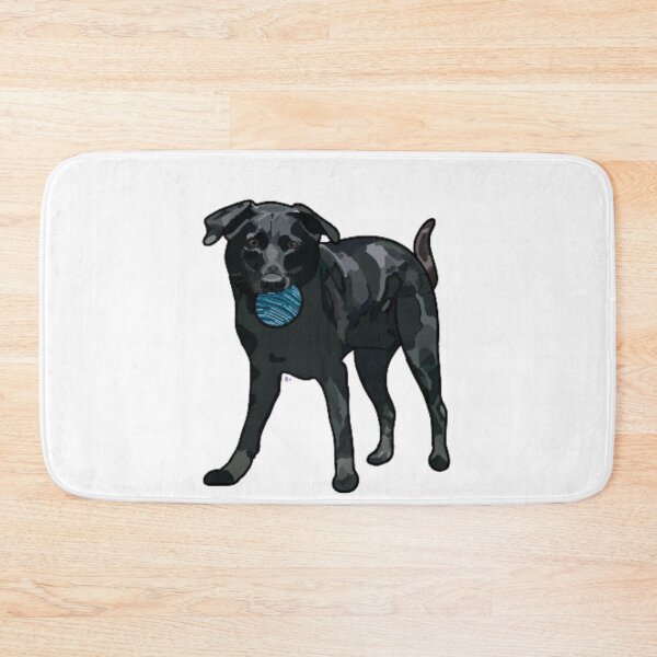 Item preview, Tiberius the Black Lab Original Color Block  designed and sold by doodle-mittens.