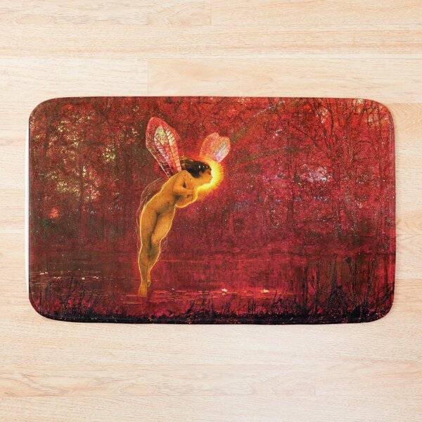 Item preview, IRIS ,SPIRIT OF THE RAINBOW IN AUTUMN Red Pink Hues by John Atkinson Grimshaw designed and sold by BulganLumini.