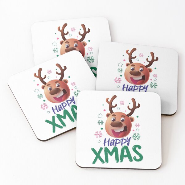 Item preview, Happy Xmas Deer - Deer face designed and sold by cruzzcreation.