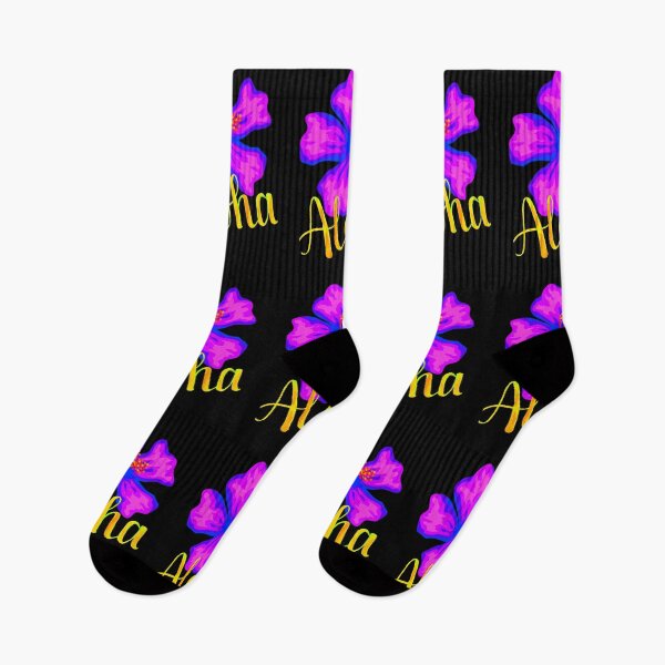 Item preview, Aloha Tropical Hawaiian Hibiscus Floral Watercolor Bright Pink Yellow designed and sold by Vibbin4Life33.