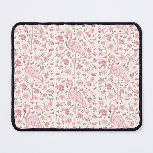 Item preview, Pink Flamingo Obsessed Pattern with Flowers and Butterflies designed and sold by By Roqia.