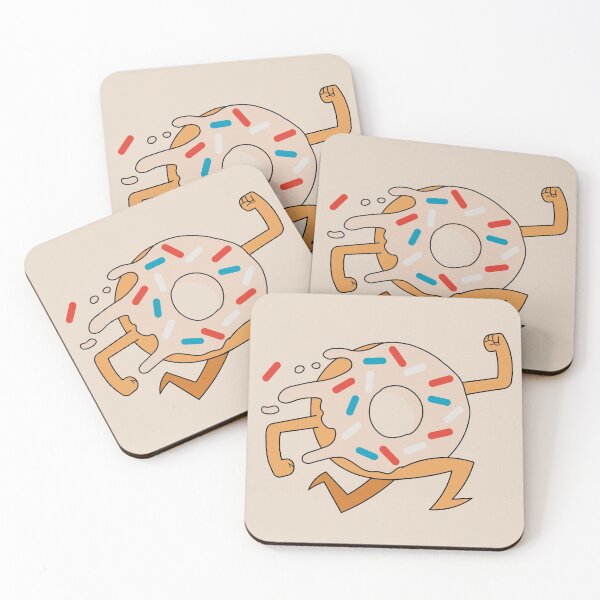 Item preview, Running Glazed Donut with Sprinkles designed and sold by SuperAbsurdist.