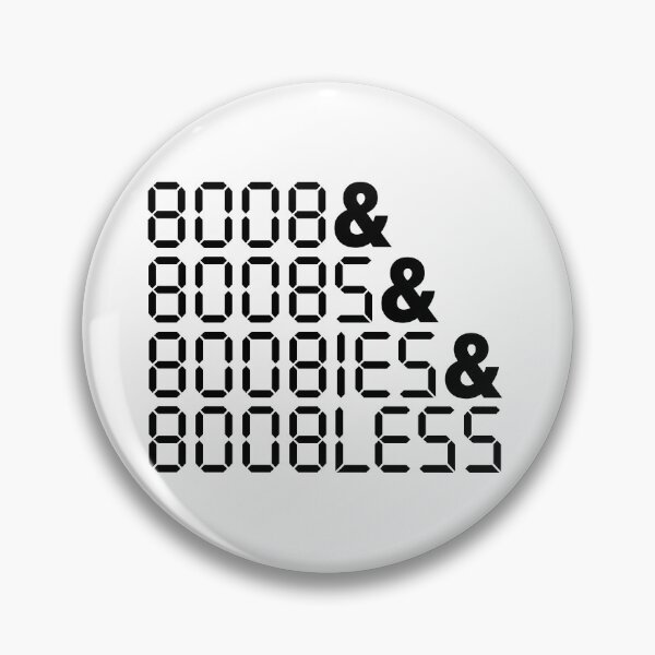 Item preview, BOOBLESS Calculator Upside-down Words designed and sold by acquiesce13.