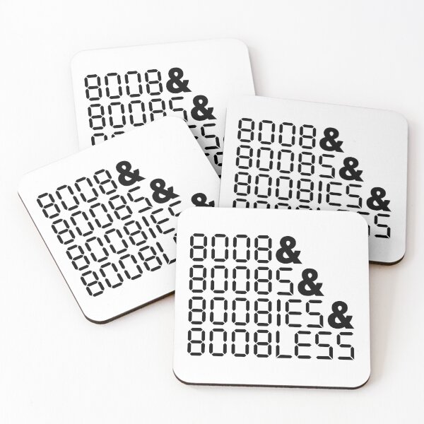 Item preview, BOOBLESS Calculator Upside-down Words designed and sold by acquiesce13.