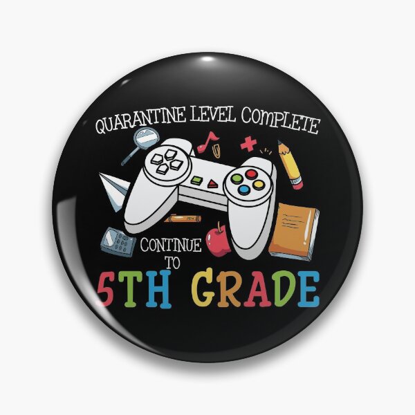 Item preview, Quarantine Level Complete Continue To Fifth Grade - Trendy Back To School Design For Students and Teachers designed and sold by Prince - Bestseller ★★★★★.