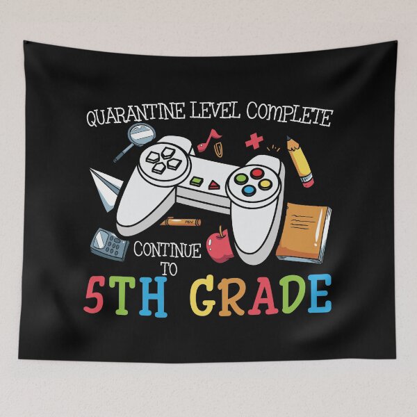 Item preview, Quarantine Level Complete Continue To Fifth Grade - Trendy Back To School Design For Students and Teachers designed and sold by Prince - Bestseller ★★★★★.