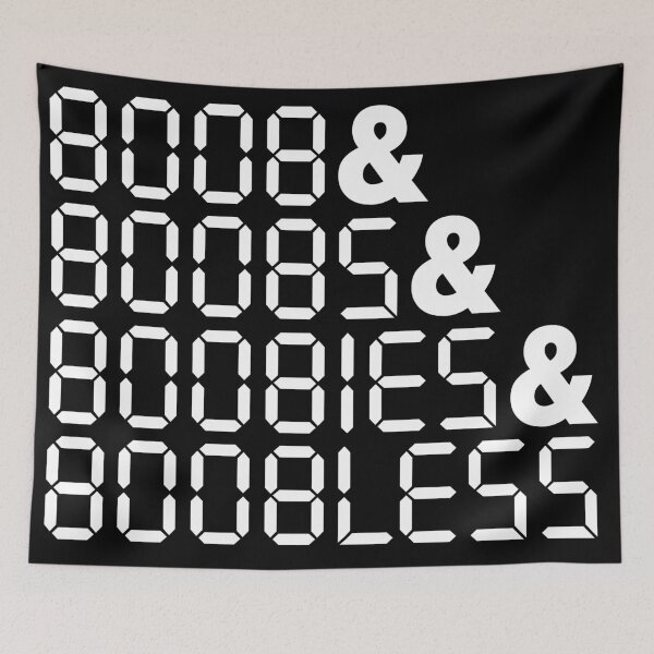 Item preview, BOOBLESS Calculator Upside-down Words designed and sold by acquiesce13.