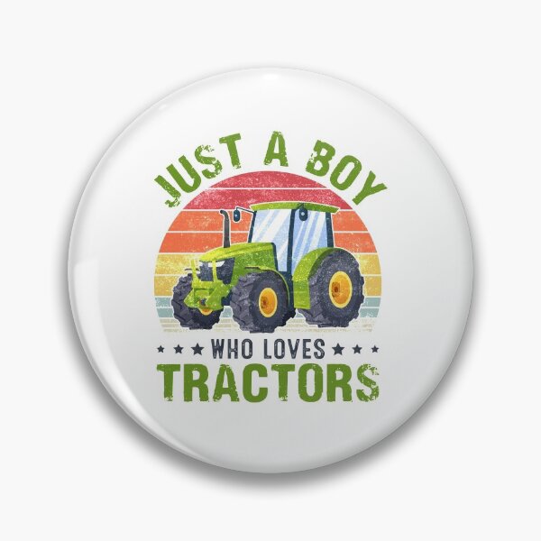 Item preview, Vintage Retro Just A Boy Who Loves Tractors Farming Farmer designed and sold by Best Designer.