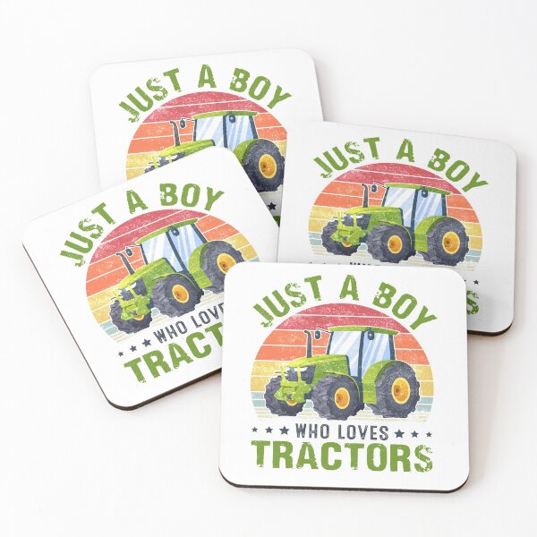 Item preview, Vintage Retro Just A Boy Who Loves Tractors Farming Farmer designed and sold by Best Designer.