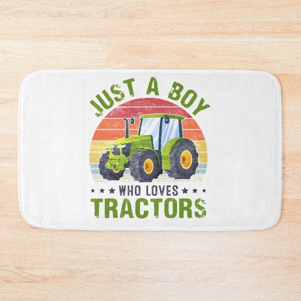 Item preview, Vintage Retro Just A Boy Who Loves Tractors Farming Farmer designed and sold by Best Designer.