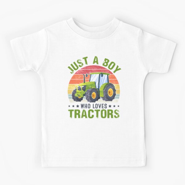 Item preview, Vintage Retro Just A Boy Who Loves Tractors Farming Farmer designed and sold by Best Designer.