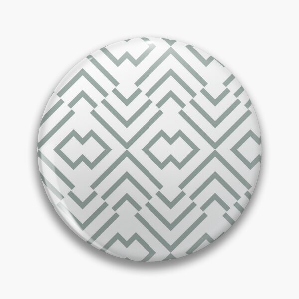 Item preview, Green and White Simple Art Deco Shape Pattern Pairs Dulux 2022 Popular Colour Fresh Foliage - Color Trends designed and sold by ColorOfTheYears.