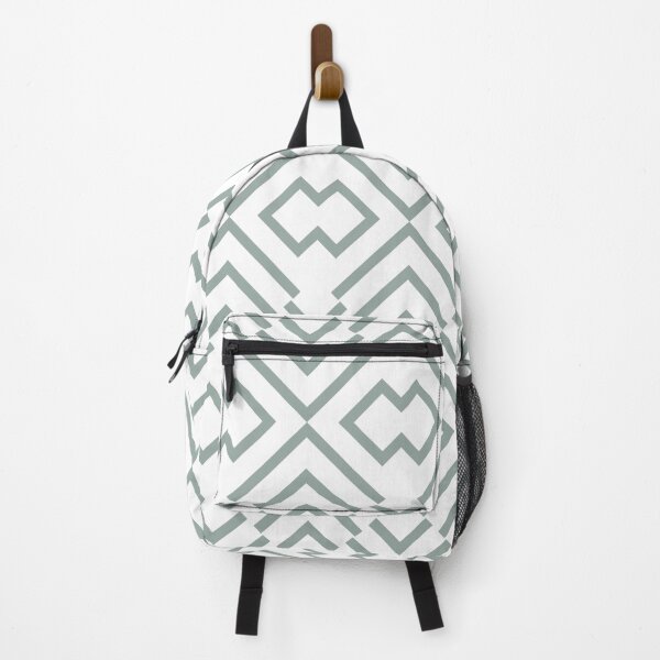 Item preview, Green and White Simple Art Deco Shape Pattern Pairs Dulux 2022 Popular Colour Fresh Foliage - Color Trends designed and sold by ColorOfTheYears.