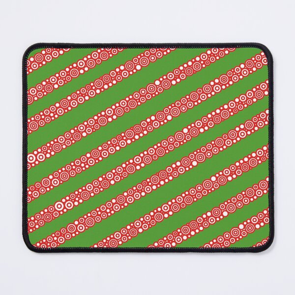 Item preview, Red Diagonal Stripes On Green designed and sold by Pierre Bernard Jr.