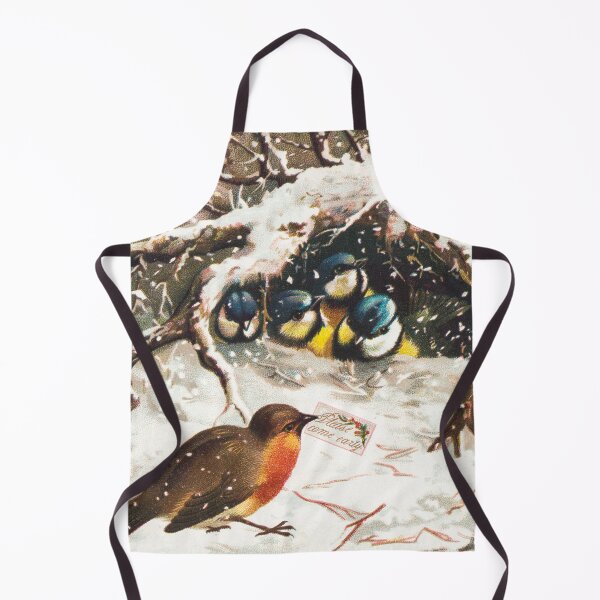 Item preview, Vintage Christmas Postcard Depicting Birds in Snow (ca. 1800–1900) designed and sold by Designedbysm.