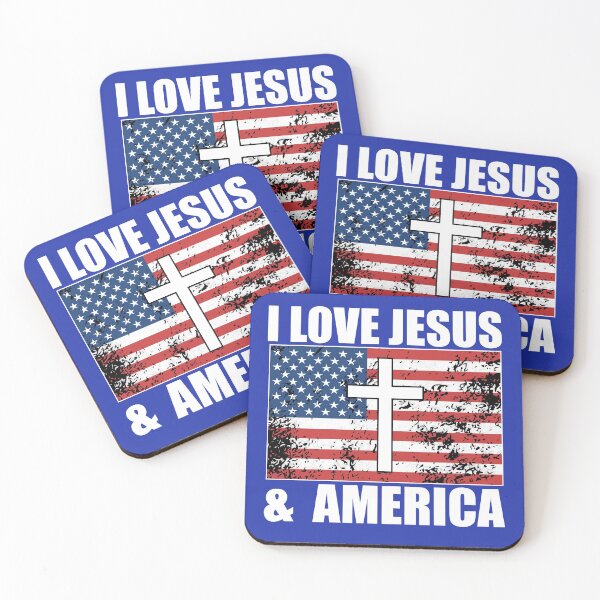Item preview, I Love Jesus and American Flag USA Freedom Cross  designed and sold by UpwardSpin.
