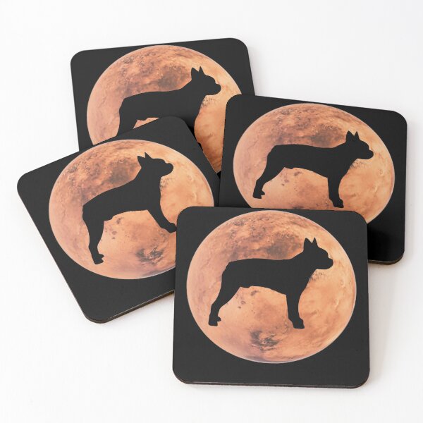 Item preview, boston terrier Dog Silhouette in Mars boston terrier lover gift designed and sold by alaechamlal.