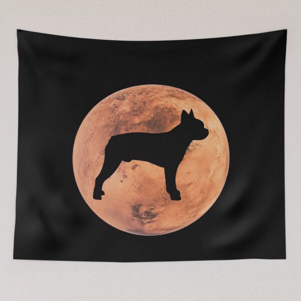 Item preview, boston terrier Dog Silhouette in Mars boston terrier lover gift designed and sold by alaechamlal.
