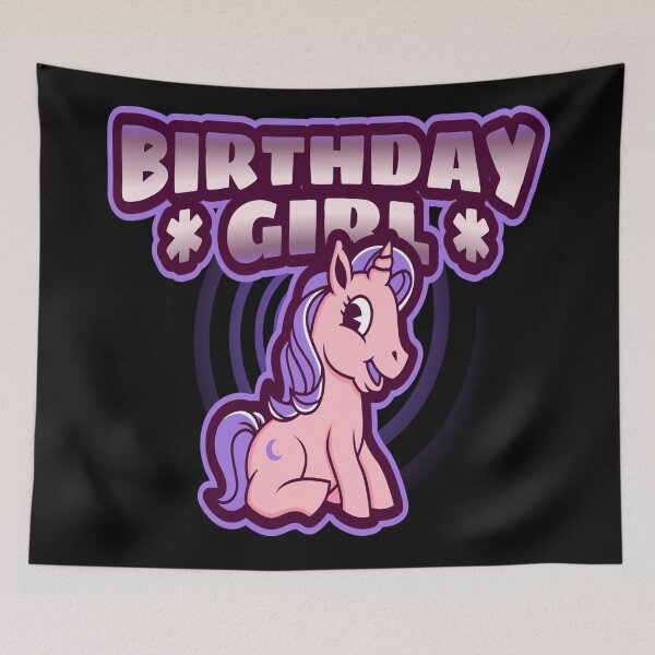 Item preview, Unicorn Birthday Girl Tee Gift Birthday Present For Girl designed and sold by Paula Helit.