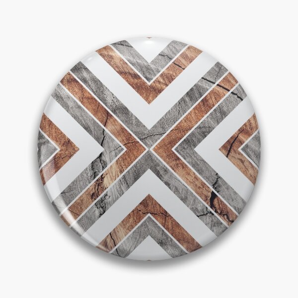 Item preview, Rustic Wood Texture Geometric Tribal Pattern Grey/White designed and sold by CynthiaGraphics.