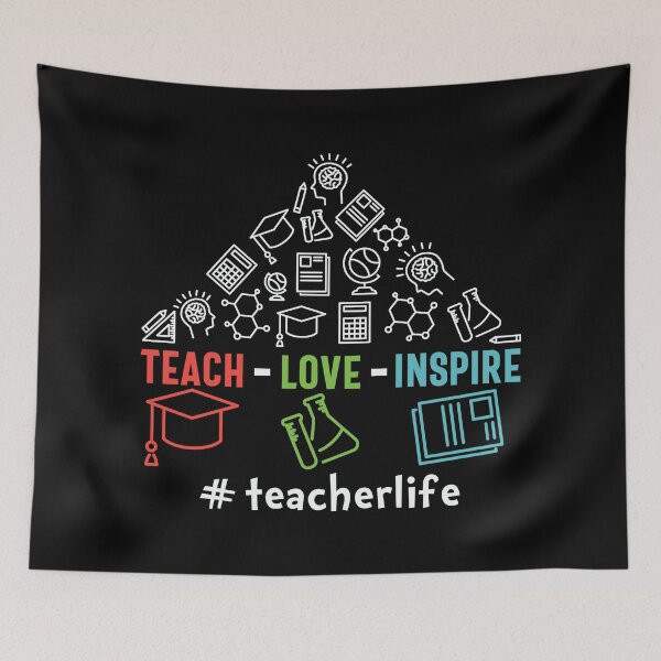 Item preview, Teach Love Inspire - Trendy Back To School Design For Students and Teachers designed and sold by Prince - Bestseller ★★★★★.