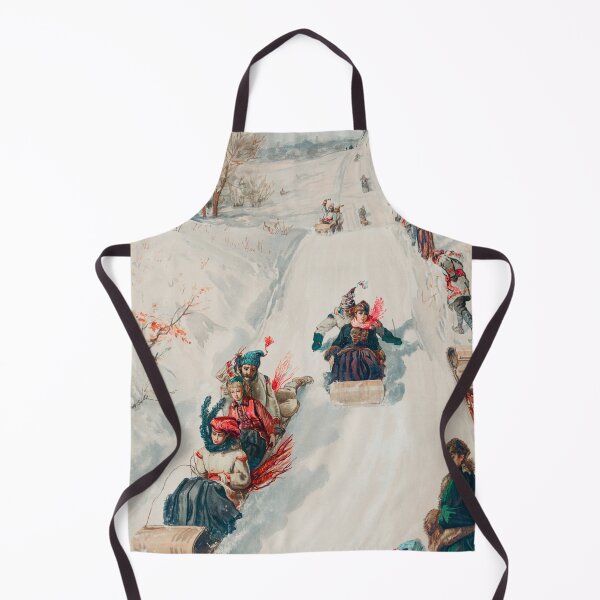 Item preview, Vintage "Tobogganing" (1886) by L. Prang & Co designed and sold by Designedbysm.